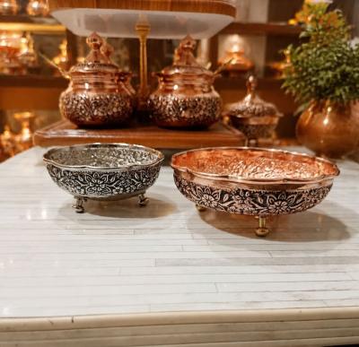 پیاله سه پایه مسی 