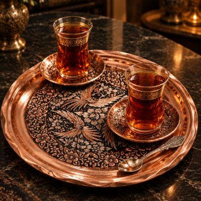 سینی مسی الماس تراش گلبرگ