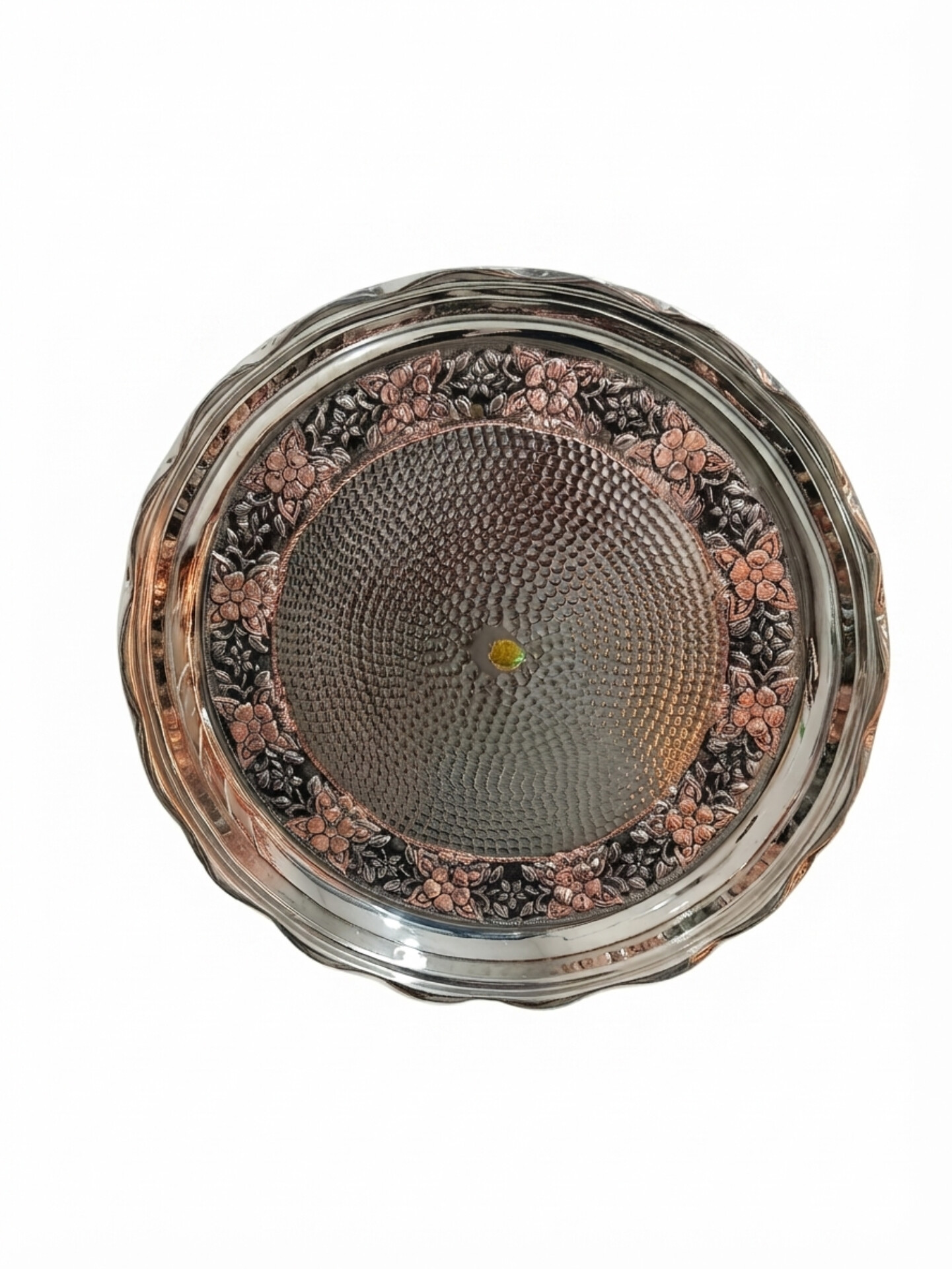 سینی کروم تراش گلبرگ قطر 29