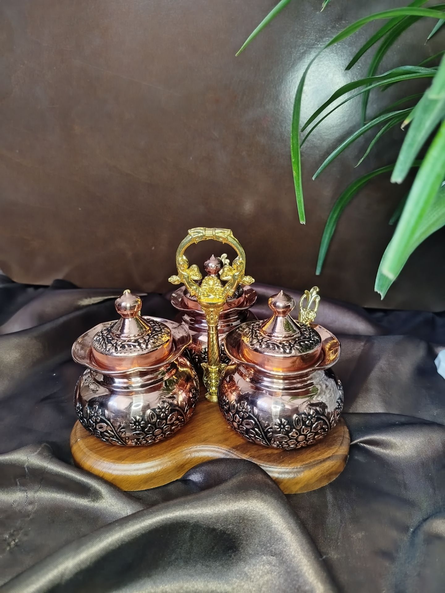 جا ادویه مسی گلبرگ 3 تایی