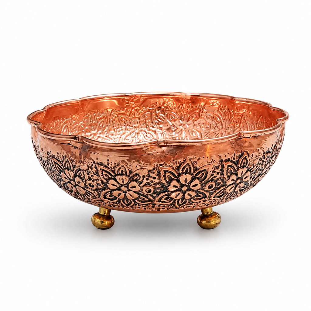 پیاله سه پایه رز گل